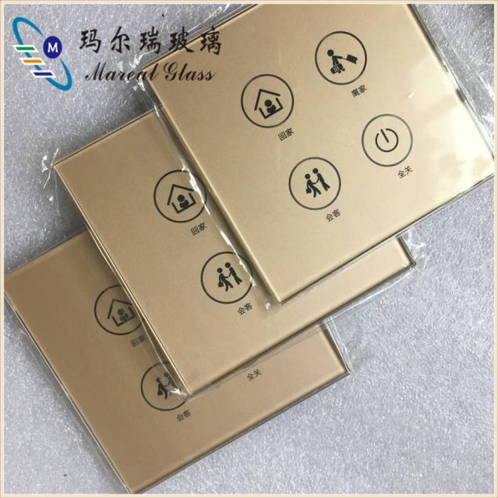 Switch Tempered Glass,Light Switch Touch Panel Glass,Electrical Wall Switches